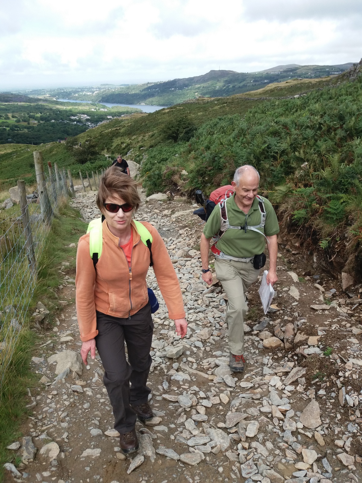 walking up Snowdon